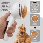 5-in-1 Pet Mist Grooming Brush | Detangles | Desheds & Massages While You Brush