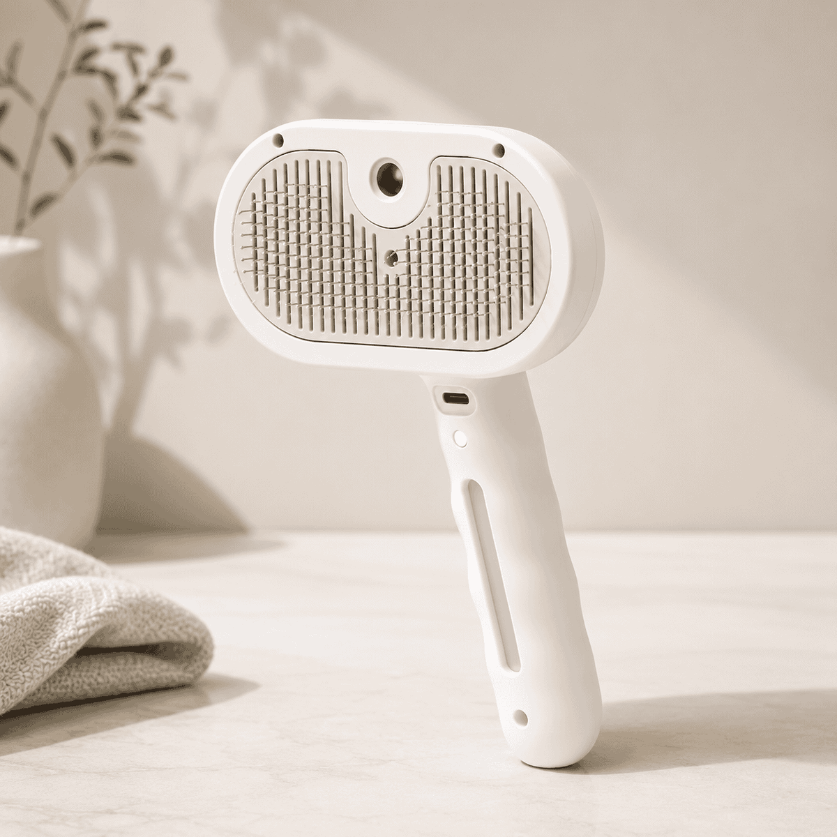 5-in-1 Pet Mist Grooming Brush | Detangles | Desheds & Massages While You Brush