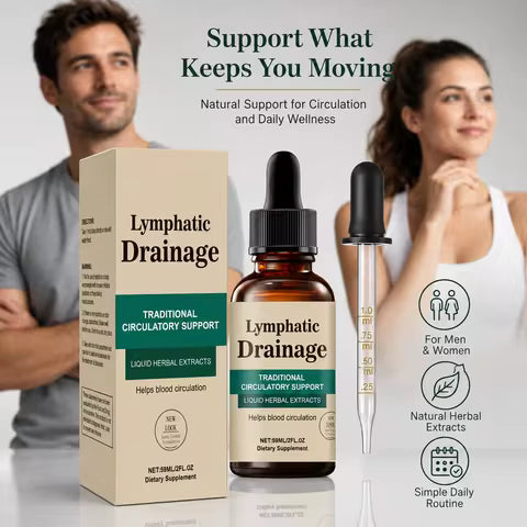 Lymphatic Drainage Drops Natural Herbal Lymph Support Liquid for Body Swelling Relief and Toxin Elimination 59ml 1/2/3pcs