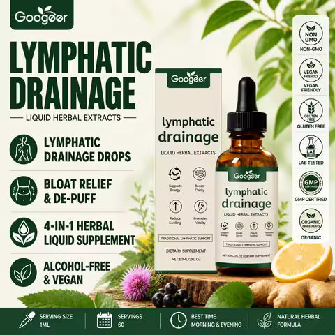 Lymphatic Drainage Drops Natural Herbal Lymph Support Liquid for Body Swelling Relief and Toxin Elimination 59ml 1/2/3pcs