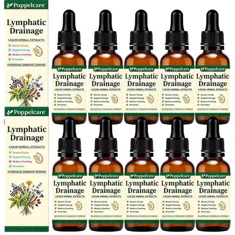 Lymphatic Drainage Drops Natural Herbal Lymph Support Liquid for Body Swelling Relief and Toxin Elimination 59ml 1/2/3pcs